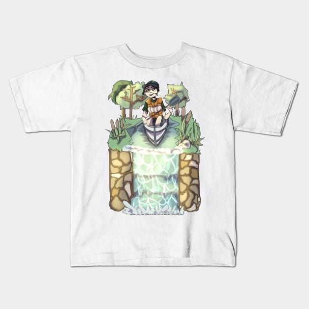Waterfall Kids T-Shirt by blakebackes210